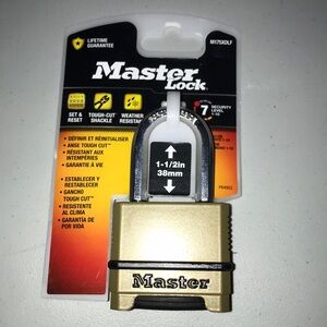 Master Lock Gold Padlock Brand New